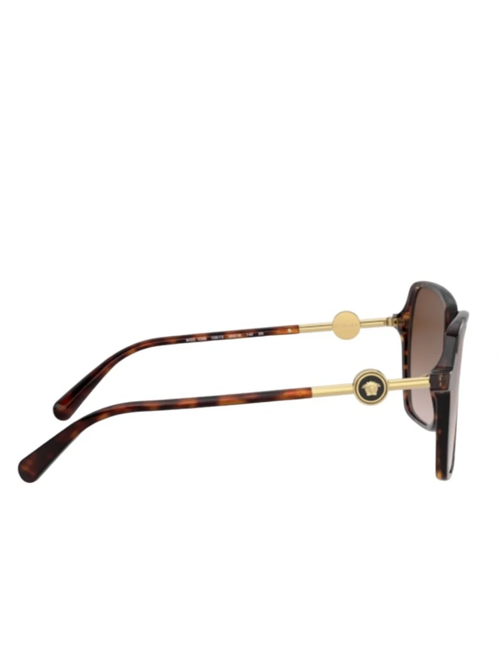 Versace VE4396 Havana Brown Gradient Oversized Square Sunglasses NWT